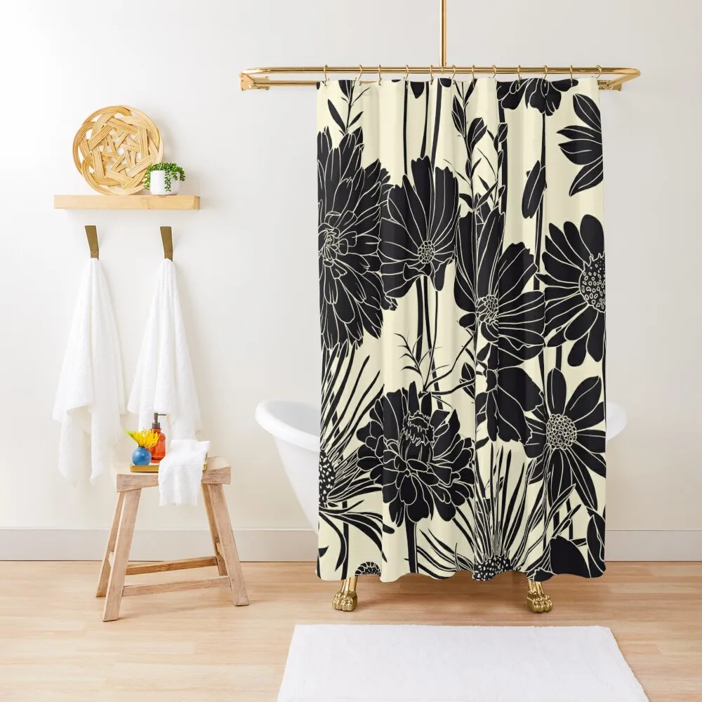 BLACK FLOWERS Shower Curtain For Bathroom Shower Bathroom Shower Set Bathroom Accessorys Waterproof Bath And Anti-Mold Curtain
BLACK FLOWERS Shower Curtain For Bathroom Shower Bathroom Shower Set Bathroom Accessorys Waterproof Bath And Anti-Mold Curtain