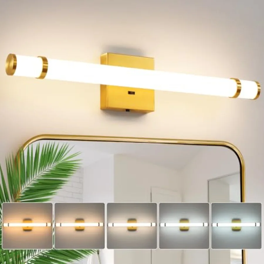 Bathroom Vanity Light Fixtures Modern LED Vanity Lights Bar for Bathroom with Acrylic Shade 14W 5CCT Dimmable Bathroom Sconces
Bathroom Vanity Light Fixtures Modern LED Vanity Lights Bar for Bathroom with Acrylic Shade 14W 5CCT Dimmable Bathroom Sconces