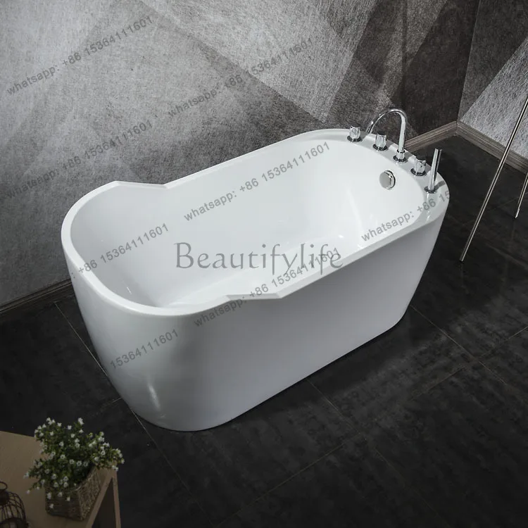 Acrylic independent seamless docking faucet bathtub light luxury
Acrylic independent seamless docking faucet bathtub light luxury