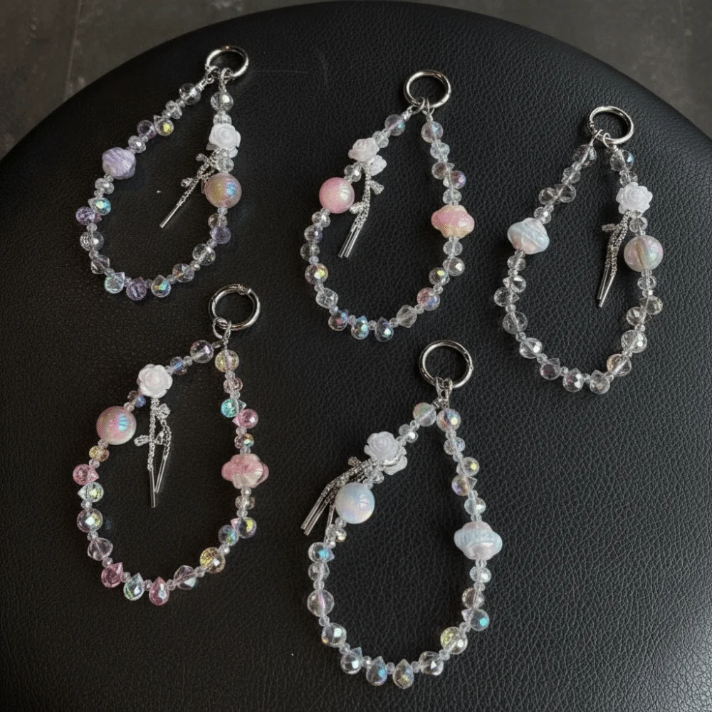 Crystal Design Phone Chain Pendant Beaded Chain Anti-Lost Function Mobile Phone Lanyard Light Luxury Style Colorful
Crystal Design Phone Chain Pendant Beaded Chain Anti-Lost Function Mobile Phone Lanyard Light Luxury Style Colorful