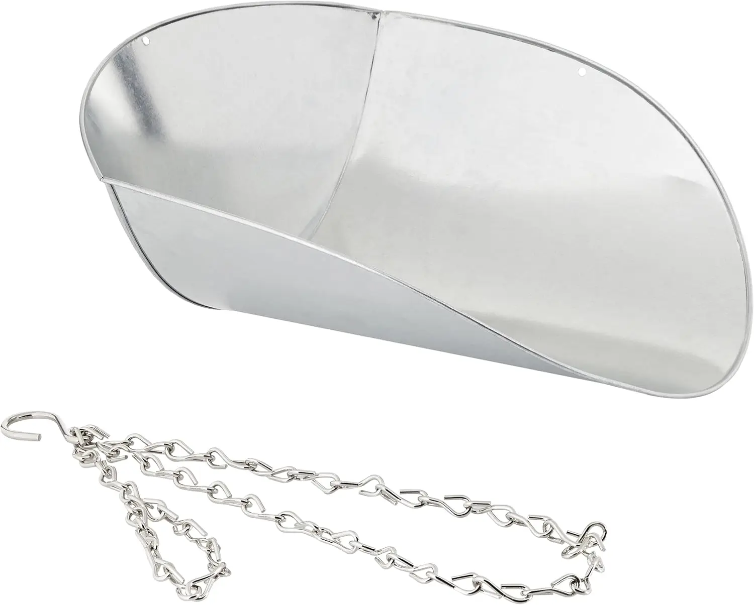 20lb Steel Hanging Scoop Scale with Chain & S-Hook, 17x13x3 Inches, Silver
20lb Steel Hanging Scoop Scale with Chain & S-Hook, 17x13x3 Inches, Silver