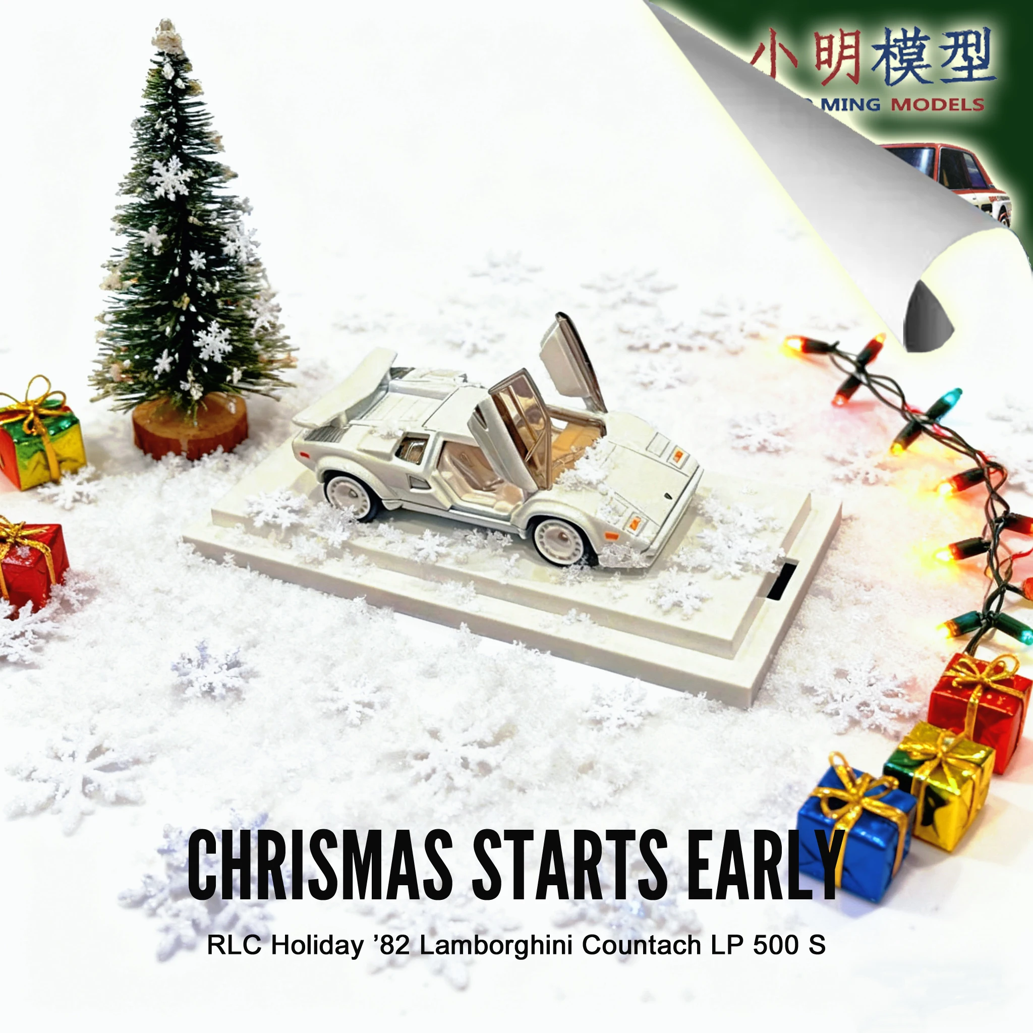 Литая под давлением модель автомобиля Hot Wheels RLC 1/64 Christmas Limited 1984, Lamborghini Countach LP 500 S для взрослых
Литая под давлением модель автомобиля Hot Wheels RLC 1/64 Christmas Limited 1984, Lamborghini Countach LP 500 S для взрослых