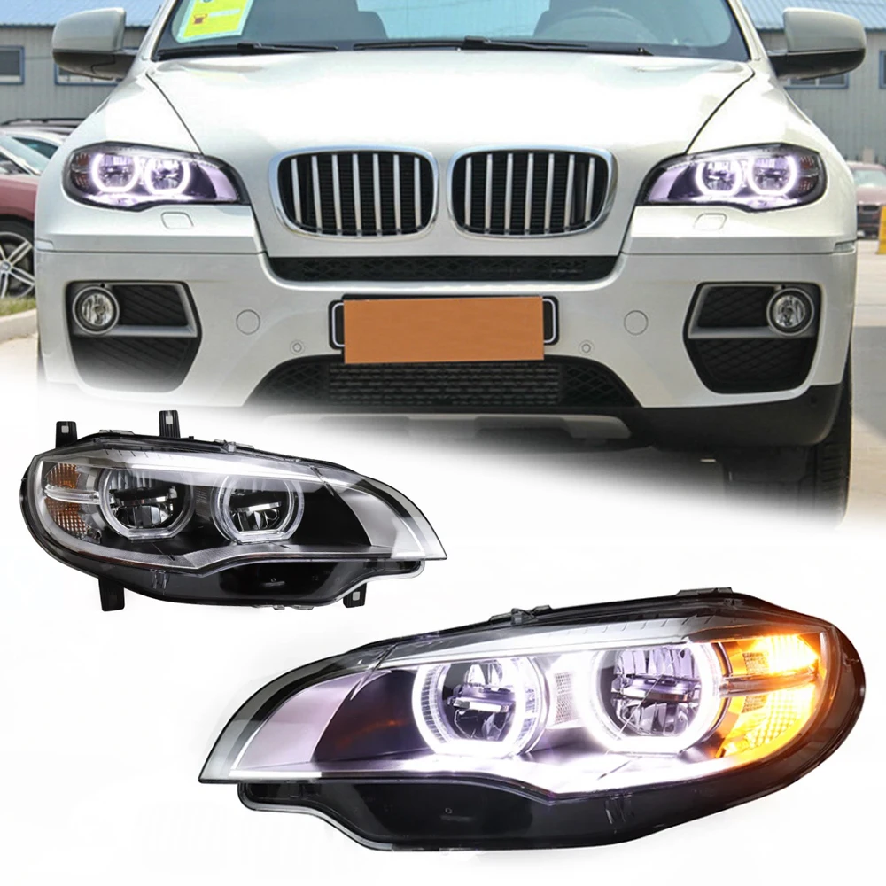 Светодиодные фары для BMW X6 E71 08-14, новый стиль, полностью светодиодные DRL, автомобильные фары в сборе, сигнал, автоаксессуары, модифицированная лампа
Светодиодные фары для BMW X6 E71 08-14, новый стиль, полностью светодиодные DRL, автомобильные фары в сборе, сигнал, автоаксессуары, модифицированная лампа