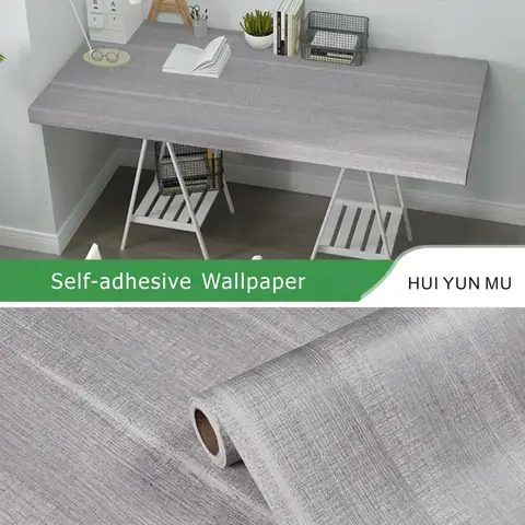 Wood Grain PVC Wallpaper for Door Wardrobe Cupboard Table Furniture Waterproof Self Adhesive Stickers Mobile Home Decor Film