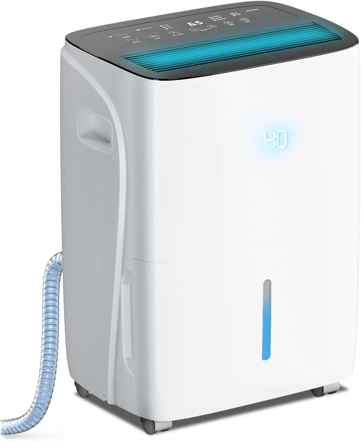 80 Pint Dehumidifier for Home Office Basement with Drain Hose, Energy Saving, Front LED Display, 4L Water Tank, Ideal for Spaces
80 Pint Dehumidifier for Home Office Basement with Drain Hose, Energy Saving, Front LED Display, 4L Water Tank, Ideal for Spaces