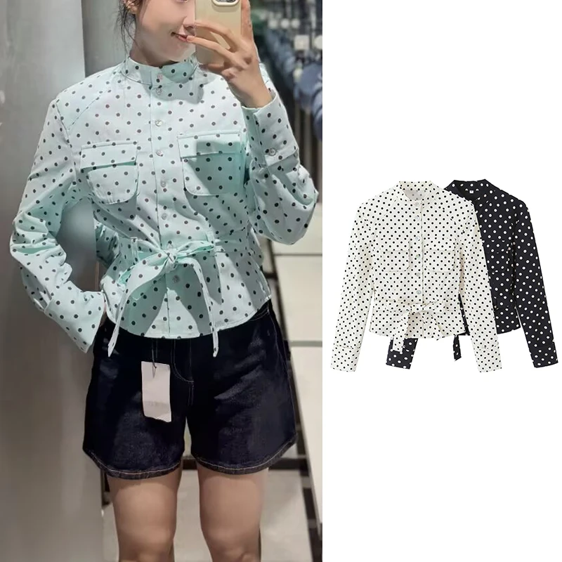 Women's New Shirts Blouses Spring 2026 New Fashion Polka dot Slim Belt Elegant Women's Shirts Chic Street Casual Young Blouses
Women's New Shirts Blouses Spring 2026 New Fashion Polka dot Slim Belt Elegant Women's Shirts Chic Street Casual Young Blouses