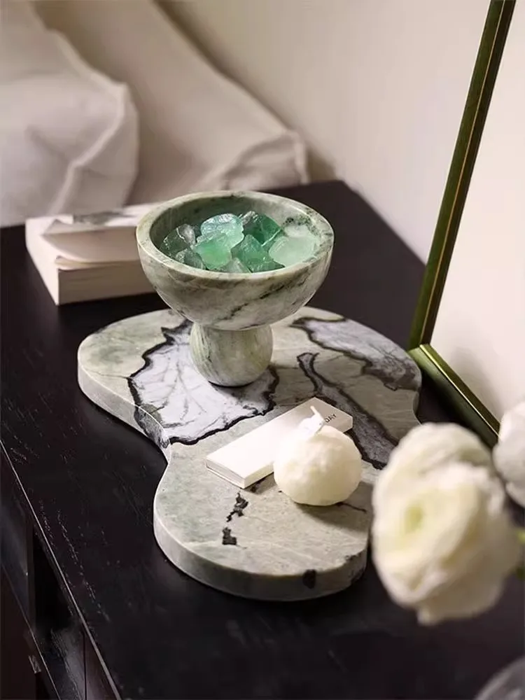 Natural Marble Household Living Room Fruit Dim Sum Decoration Pallet Light luxury Design Candy Bowl Storage Decorative Ornaments
Natural Marble Household Living Room Fruit Dim Sum Decoration Pallet Light luxury Design Candy Bowl Storage Decorative Ornaments