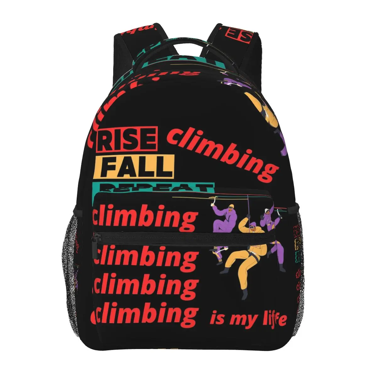 Rise, Fall, Repeat The Climber's Journey Backpack Hot Sale Daypack Large Capacity BookBag School Bag Shoulder Bags for Men Women
Rise, Fall, Repeat The Climber's Journey Backpack Hot Sale Daypack Large Capacity BookBag School Bag Shoulder Bags for Men Women