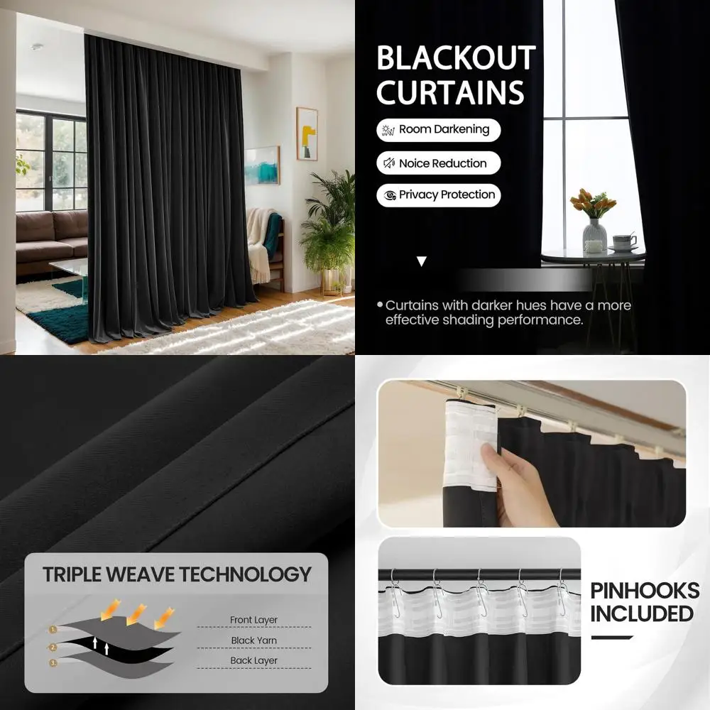 Звукоизоляционная штора-панель для потолочного карниза, 180x108 см, широкая, для полного затемнения и обеспечения приватности
Звукоизоляционная штора-панель для потолочного карниза, 180x108 см, широкая, для полного затемнения и обеспечения приватности