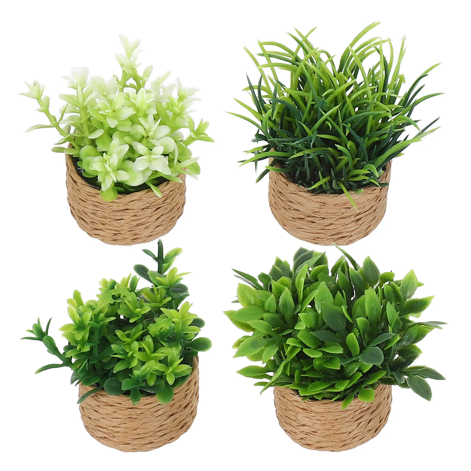 4Pcs Mini Dollhouse Potted Green Plants Realistic Faux Bonsai Miniature Decorative Plants for Accessories
4Pcs Mini Dollhouse Potted Green Plants Realistic Faux Bonsai Miniature Decorative Plants for Accessories