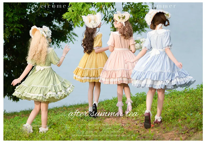 Pastoral Cute Lolita Original Design Short-sleeved Dress 2026 New Summer Candy Color Dress Op Daily Soft Girl 4 Colors
Pastoral Cute Lolita Original Design Short-sleeved Dress 2026 New Summer Candy Color Dress Op Daily Soft Girl 4 Colors