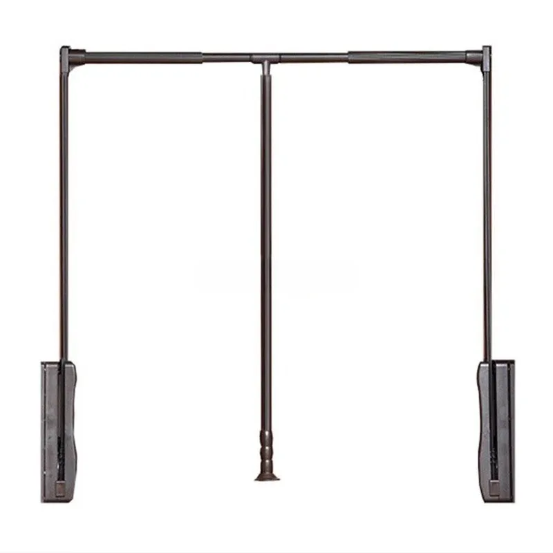 Double buffer pull-down hanger rod, telescopic automatic return cabinet for home cloakroom hanger pull rod
Double buffer pull-down hanger rod, telescopic automatic return cabinet for home cloakroom hanger pull rod