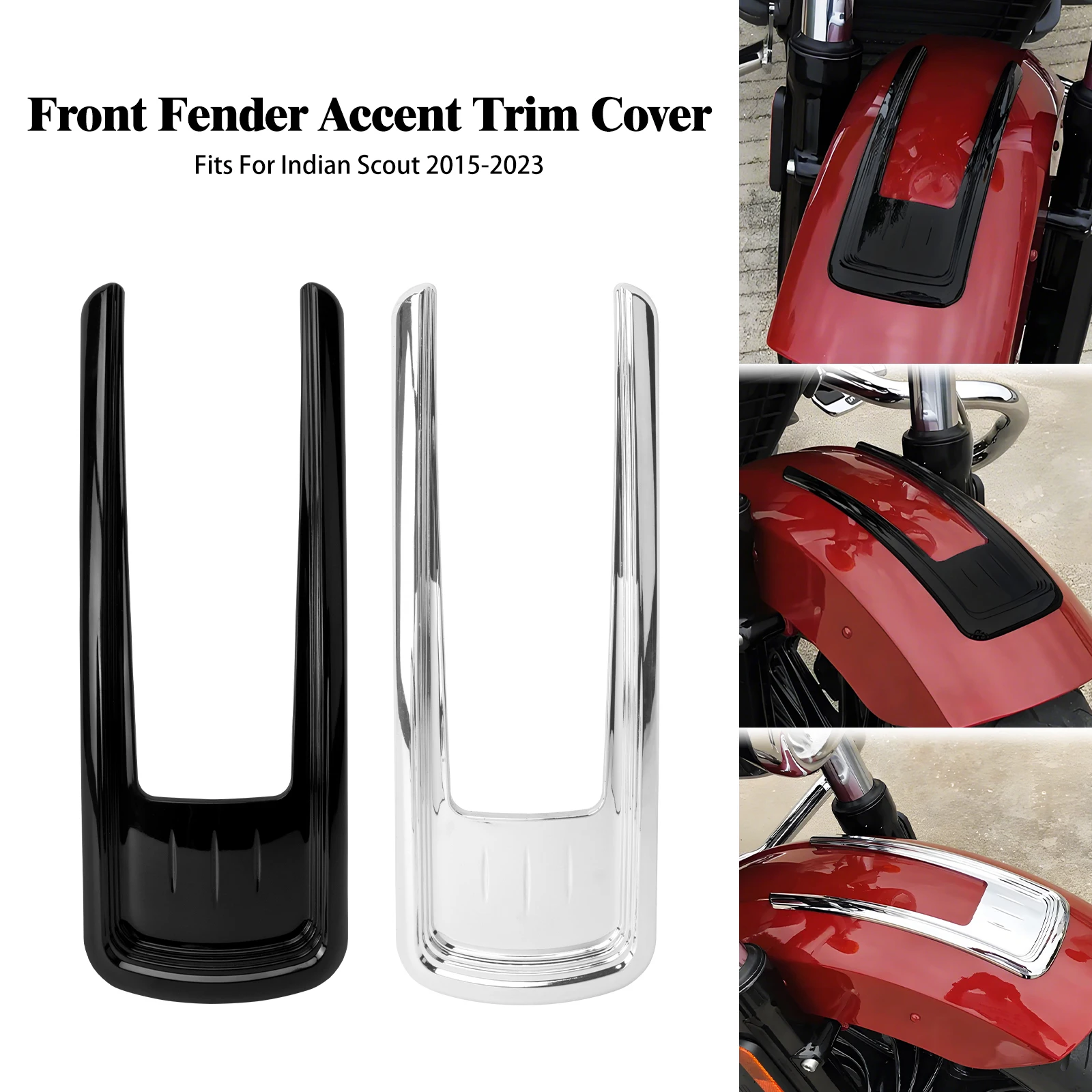Motorcycle Front Fender Accent Trim Chrome/Black Cover Accessories For Indian Scout Sixty Bobber 2015-2023 Front Mudguard Trim
Motorcycle Front Fender Accent Trim Chrome/Black Cover Accessories For Indian Scout Sixty Bobber 2015-2023 Front Mudguard Trim