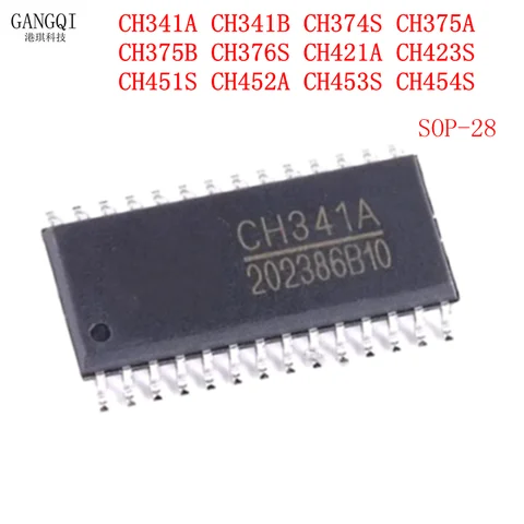 1PCS CH341A CH341B CH374S CH375A  CH375B CH376S CH421A CH423S  CH451S CH452A CH453S CH454S IC USB adapter chip microcontroller