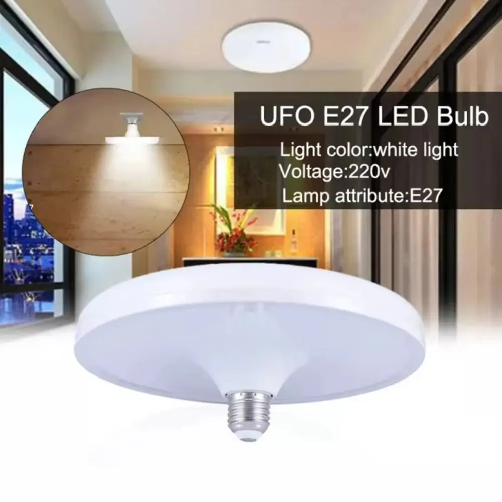 Durable 20-100W E27 LED Bulb Energy Saving Cold White Table Lamps Super Bright UFO Lamp for Home Kitchen Bedroom Garage
Durable 20-100W E27 LED Bulb Energy Saving Cold White Table Lamps Super Bright UFO Lamp for Home Kitchen Bedroom Garage