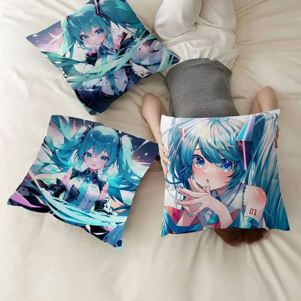 Cute Cartoon Girl Miku pillow cover sofa cushion cover home room decoration children gift
Cute Cartoon Girl Miku pillow cover sofa cushion cover home room decoration children gift