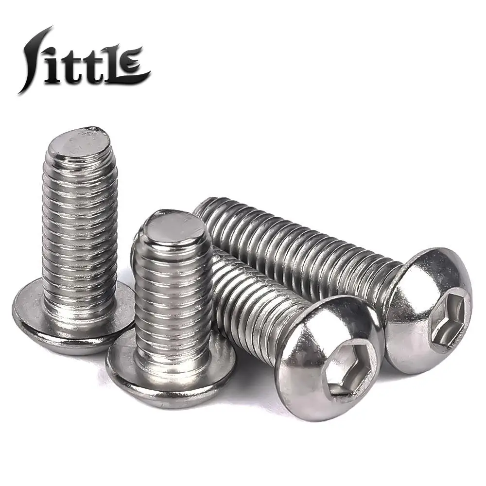2/100 Pcs M3 M4 M5 M6 M8 M10 304 Stainless Steel Hexagon Socket Cap Screws Machine Screwse Large Flat Head Mushroom Heads Bolts
2/100 Pcs M3 M4 M5 M6 M8 M10 304 Stainless Steel Hexagon Socket Cap Screws Machine Screwse Large Flat Head Mushroom Heads Bolts