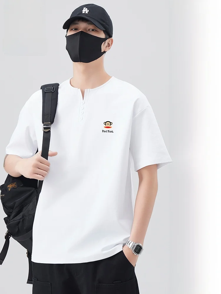 PaulFrank M Summer T-irt White ort Sve Loose Fit Printed Henry Collar Base irt Couple Sle Cartoon Animal Pattern
PaulFrank M Summer T-irt White ort Sve Loose Fit Printed Henry Collar Base irt Couple Sle Cartoon Animal Pattern