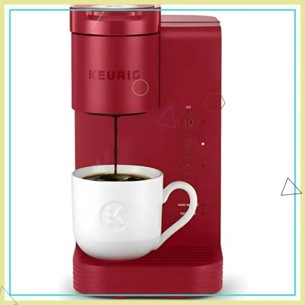 Single Serve K-Cup Coffee Maker, 45oz Reservoir, Fast Brewing, Auto Off, Red
Single Serve K-Cup Coffee Maker, 45oz Reservoir, Fast Brewing, Auto Off, Red