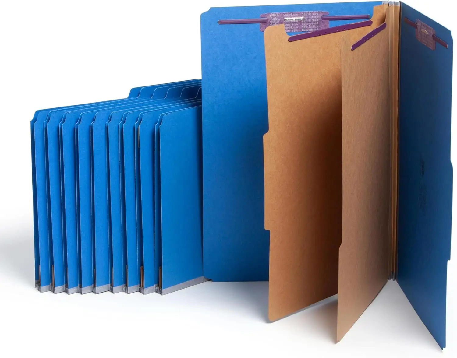 Legal Size Expanding File Folders with Dividers, Safe Fasteners, Dark Blue, 10 per Box
Legal Size Expanding File Folders with Dividers, Safe Fasteners, Dark Blue, 10 per Box
