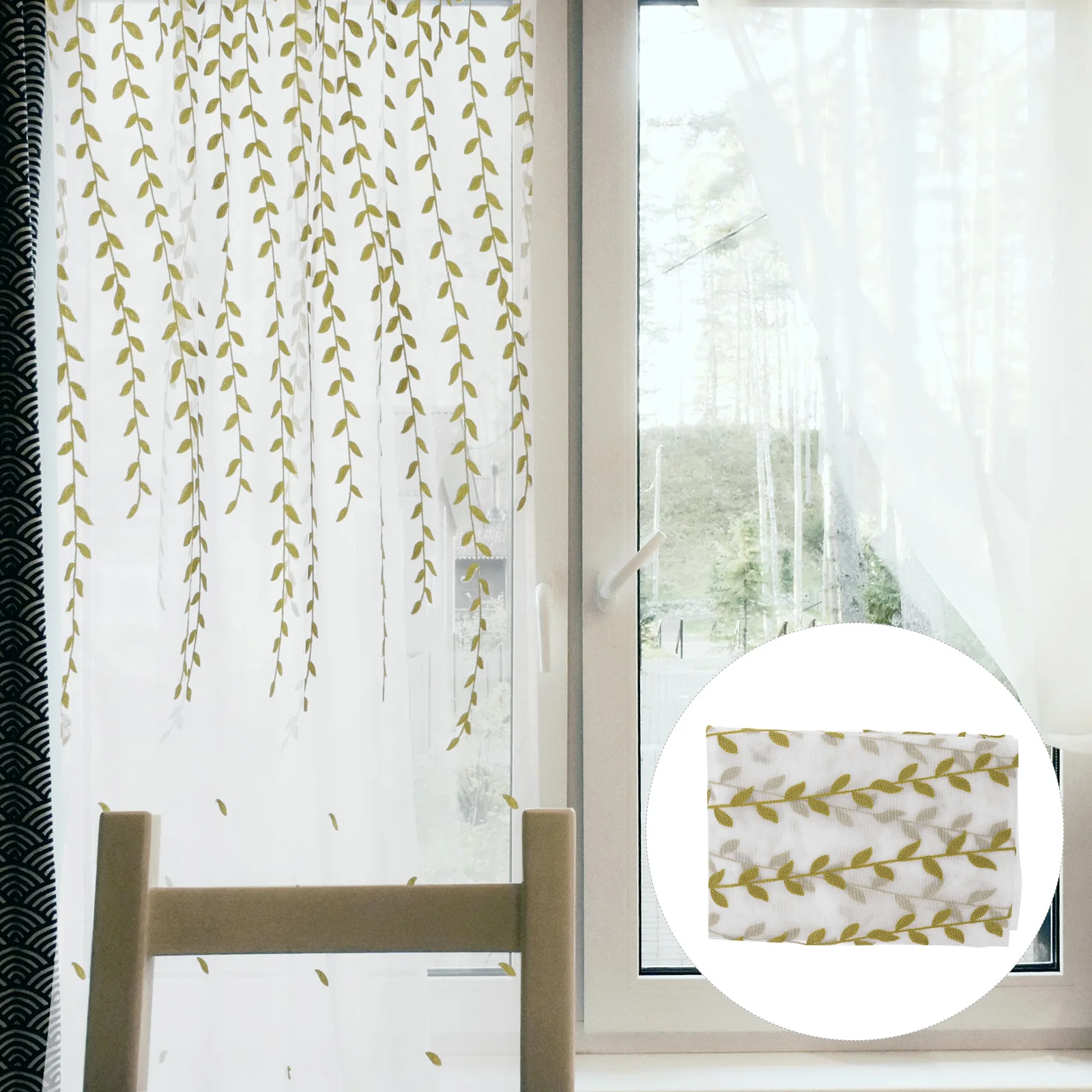 Embroidered Curtains Voile Sheer Window Tulle Transparent Screen Home Decor Privacy Kitchen Bedroom Living Room Durability
Embroidered Curtains Voile Sheer Window Tulle Transparent Screen Home Decor Privacy Kitchen Bedroom Living Room Durability