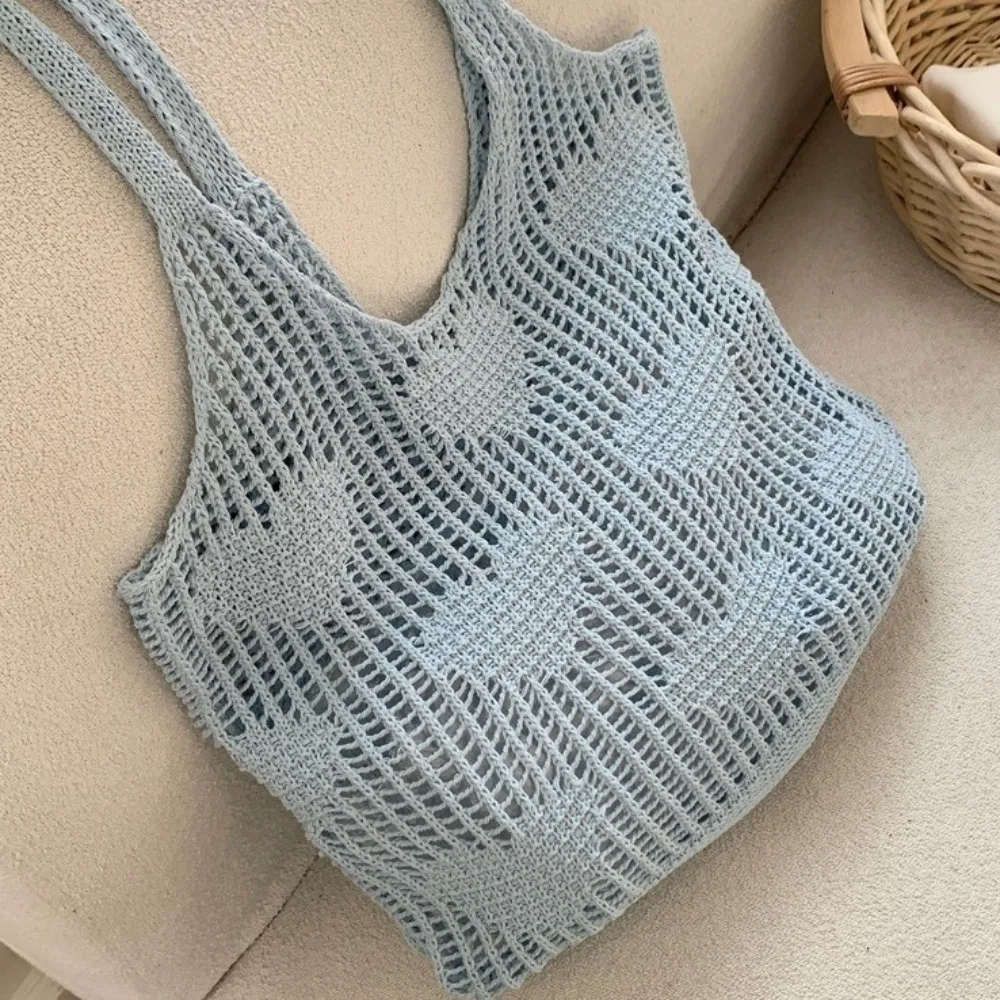 Love Heart Knitted Shoulder Bag Hollow Out Large Capacity Woven Shopping Bag Bohemian Style Beach Bag Reusable Grocery Bag Beach
Love Heart Knitted Shoulder Bag Hollow Out Large Capacity Woven Shopping Bag Bohemian Style Beach Bag Reusable Grocery Bag Beach