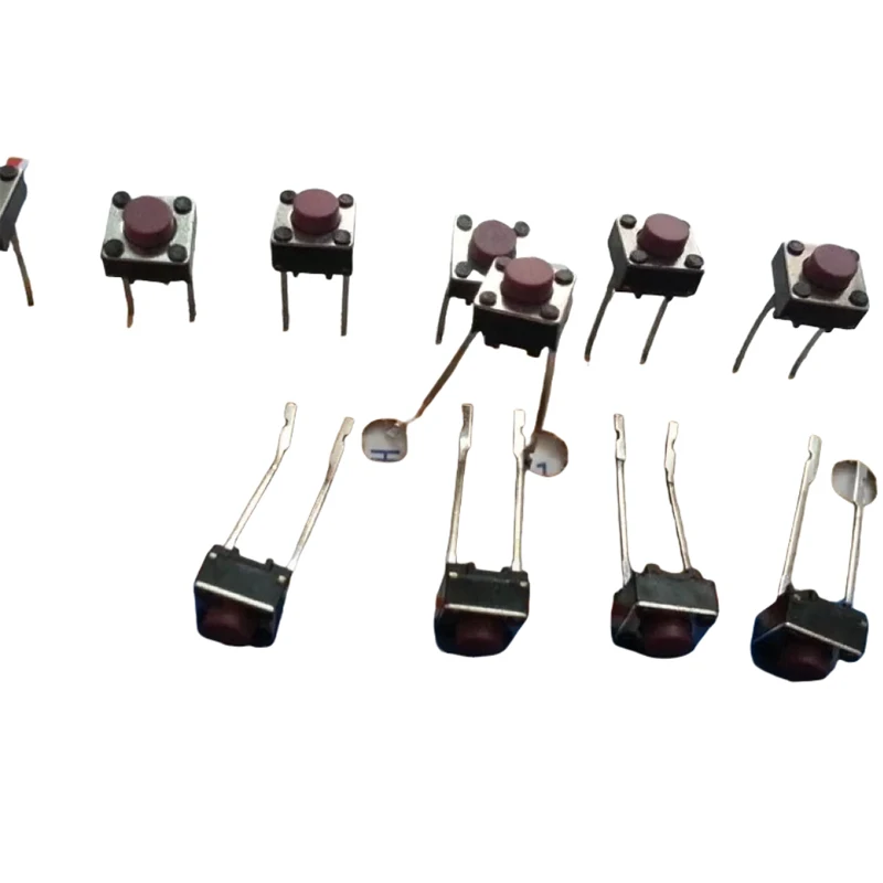 50 pcs/lots Korean tactile switch with 2-pin 6 * 6 * 5 high-temperature resistant button micro movement square red
50 pcs/lots Korean tactile switch with 2-pin 6 * 6 * 5 high-temperature resistant button micro movement square red