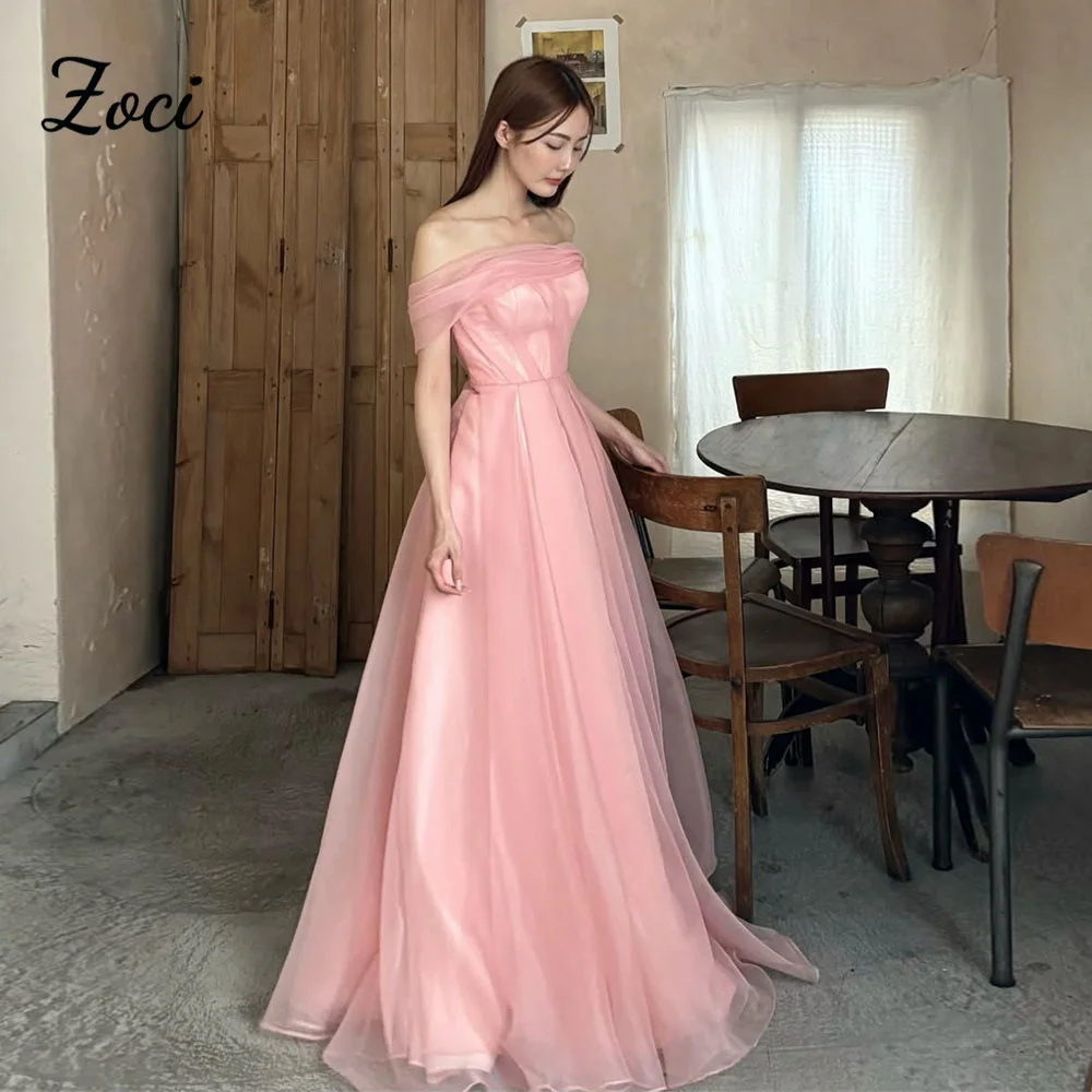Zoci Off Shoulder Pink Organza Korea Wedding Photos Shoot Gown A Line Women Prom Dresses Evening Gown Customized Wedding Dress
Zoci Off Shoulder Pink Organza Korea Wedding Photos Shoot Gown A Line Women Prom Dresses Evening Gown Customized Wedding Dress