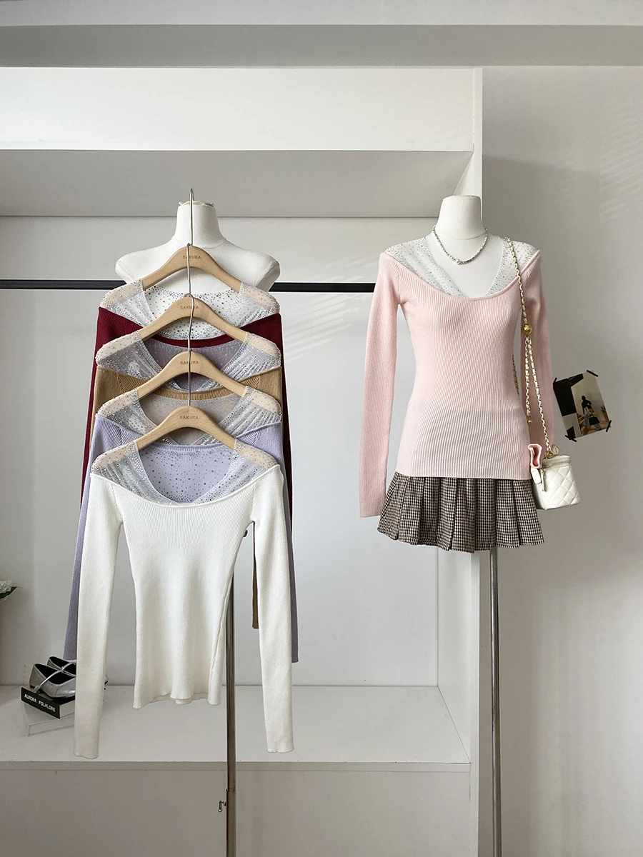 Elegant V-Neck Long Sleeve Knitted Sweater Women's Slim Fit Style Polyester Fiber Commute Wind Autumn Winter New Arrival
Elegant V-Neck Long Sleeve Knitted Sweater Women's Slim Fit Style Polyester Fiber Commute Wind Autumn Winter New Arrival
