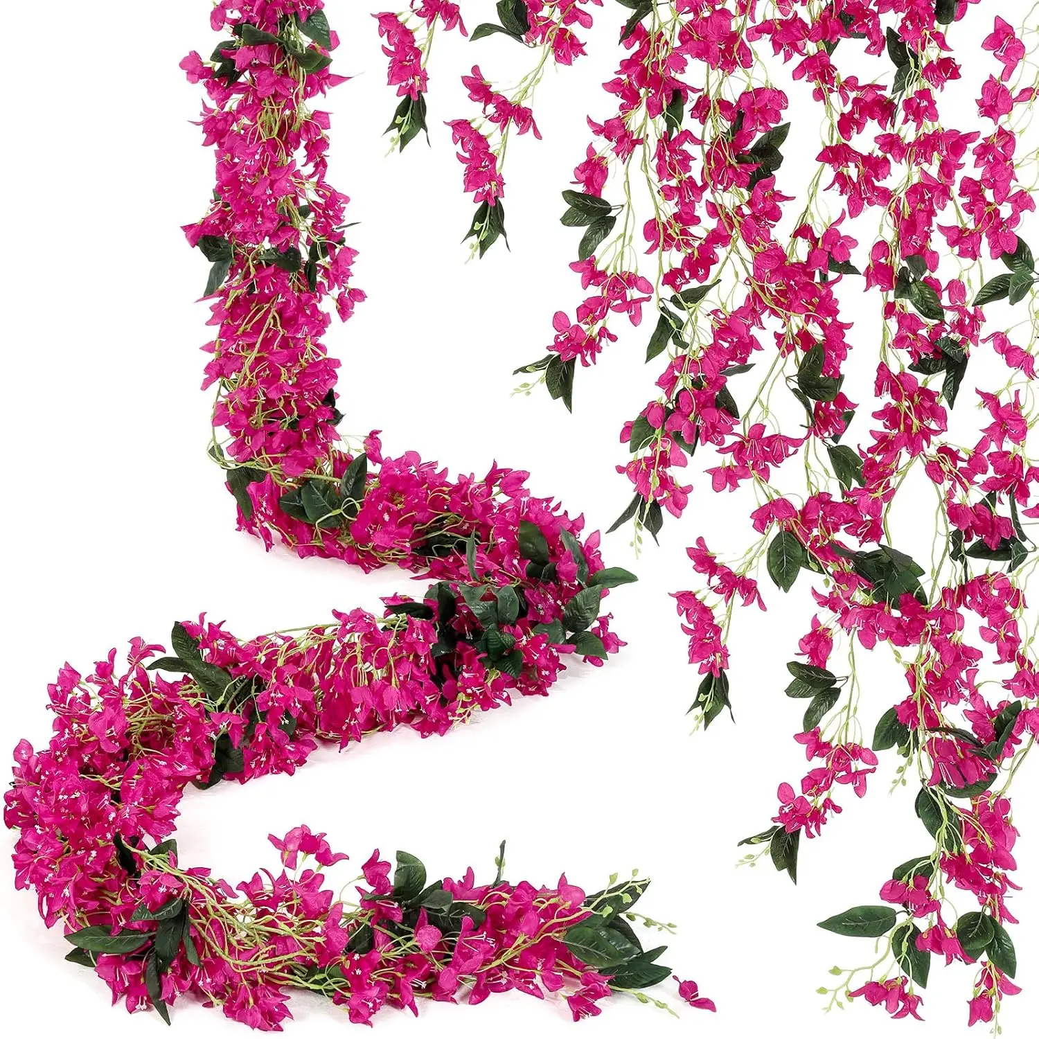 12 Pcs 70.8" Artificial Bougainvillea Flowers Garland Totally 70.87 ft Fake Silk Bougainvillea Vines Faux Wreaths Long P
12 Pcs 70.8" Artificial Bougainvillea Flowers Garland Totally 70.87 ft Fake Silk Bougainvillea Vines Faux Wreaths Long P