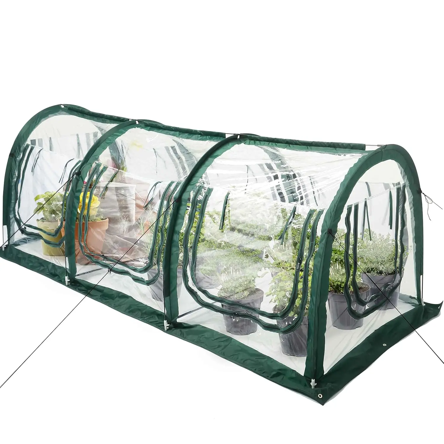 Poray Pop Up Tunnel Greenhouse Garden Portable Greenhouse Gardening Flower House Plant Sunshine Room with PVC Cover for Protecti
Poray Pop Up Tunnel Greenhouse Garden Portable Greenhouse Gardening Flower House Plant Sunshine Room with PVC Cover for Protecti