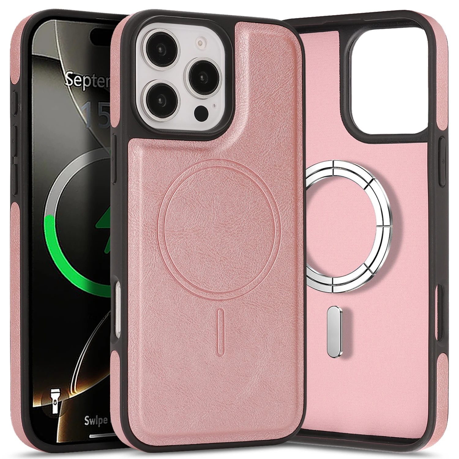 Magnetic Wireless Charging Case For iPhone 16 Pro Max,16E,15 plus,14,13,12 promax Faux Leather Phone Cover
Magnetic Wireless Charging Case For iPhone 16 Pro Max,16E,15 plus,14,13,12 promax Faux Leather Phone Cover