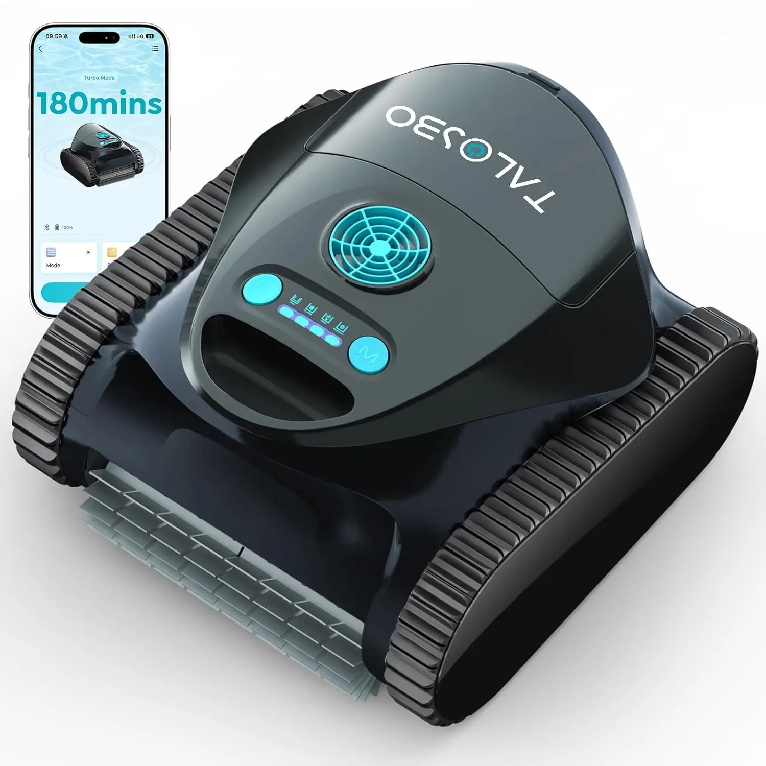 C1 Cordless Robotic Pool Cleaner, Wall & Waterline Cleaning, Pool Vacuum Robot for Inground Pools up to 1615 sq.ft,, Custom
C1 Cordless Robotic Pool Cleaner, Wall & Waterline Cleaning, Pool Vacuum Robot for Inground Pools up to 1615 sq.ft,, Custom