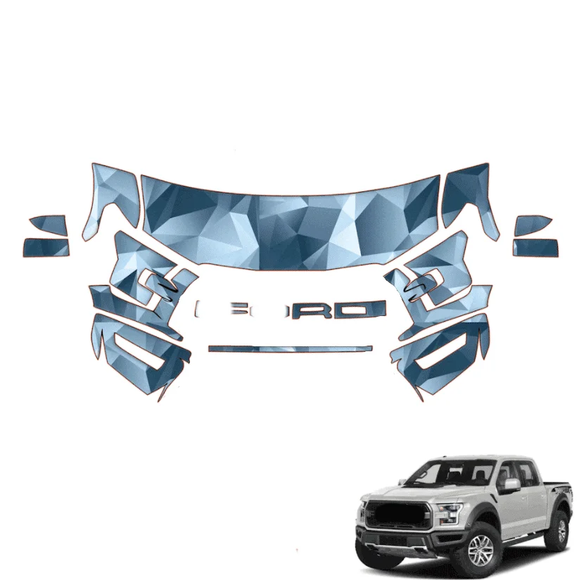 2017-2020 для Ford F150 Raptor, комплект PPF для предварительно вырезанной защиты краски — частичный фронт
2017-2020 для Ford F150 Raptor, комплект PPF для предварительно вырезанной защиты краски — частичный фронт