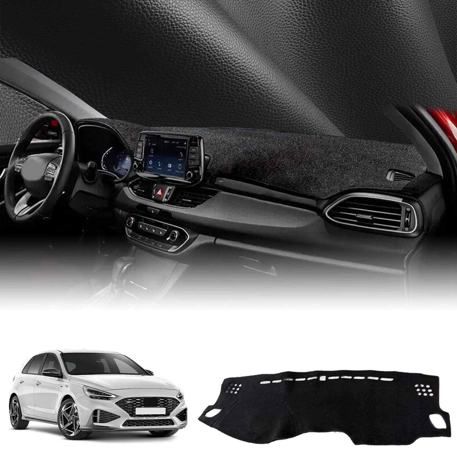 fit for Hyundai i30 2017 - 2023 N-line Car Dashmat Dashboard Cover Pad DashMat Sunshade Protective Carpet Accessories 
fit for Hyundai i30 2017 - 2023 N-line Car Dashmat Dashboard Cover Pad DashMat Sunshade Protective Carpet Accessories