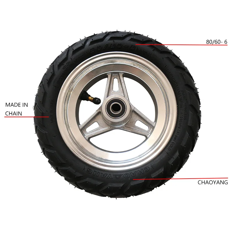 Hot Sale 80/60-6 Tubeless Tire 3 Hole Alloy Disc Brake Wheel Hub 6 Inch Rim for Electric Scooter Go Kart Replacement
Hot Sale 80/60-6 Tubeless Tire 3 Hole Alloy Disc Brake Wheel Hub 6 Inch Rim for Electric Scooter Go Kart Replacement