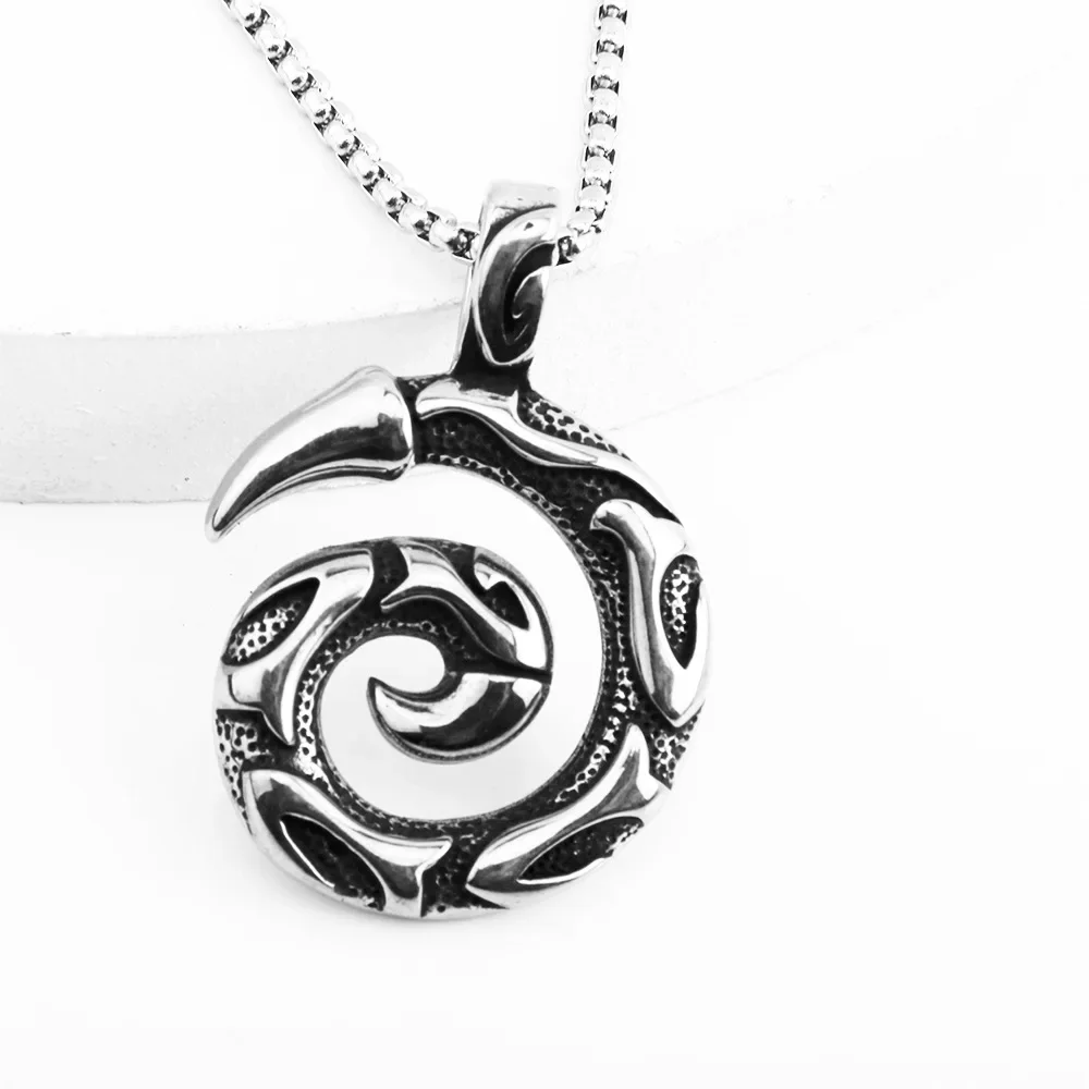 CHUANGCHENG Punk Fashion Classical Pattern Spiral Garden Jewelry Horn Pendant Men's Choker Necklace Jewelry Chains
CHUANGCHENG Punk Fashion Classical Pattern Spiral Garden Jewelry Horn Pendant Men's Choker Necklace Jewelry Chains