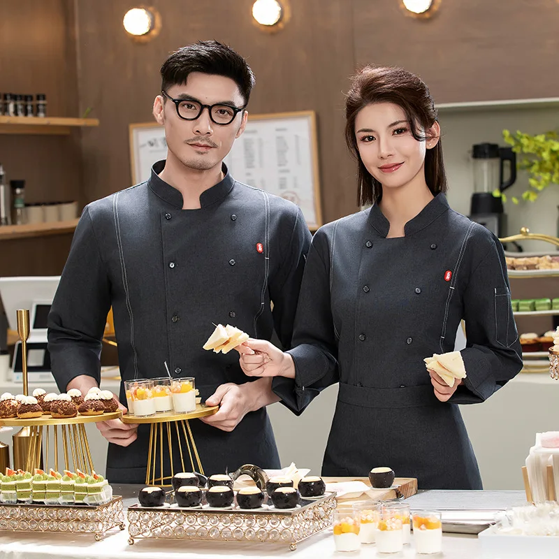2025Chef's workwear for autumn and winter, long-sleeved men's restaurant clothing, hotel kitchen attire, chef uniformlogo
2025Chef's workwear for autumn and winter, long-sleeved men's restaurant clothing, hotel kitchen attire, chef uniformlogo
