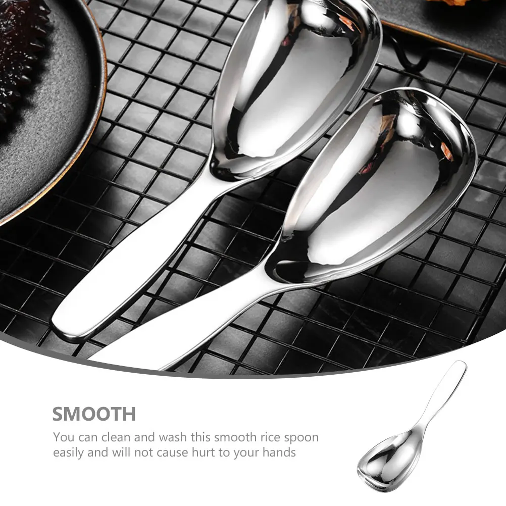 Stainless Steel Rice Spoon Ergonomic Smooth H Easy Clean Reusable Kitchen Supplies Safe Scooper Compact Spatula
Stainless Steel Rice Spoon Ergonomic Smooth H Easy Clean Reusable Kitchen Supplies Safe Scooper Compact Spatula