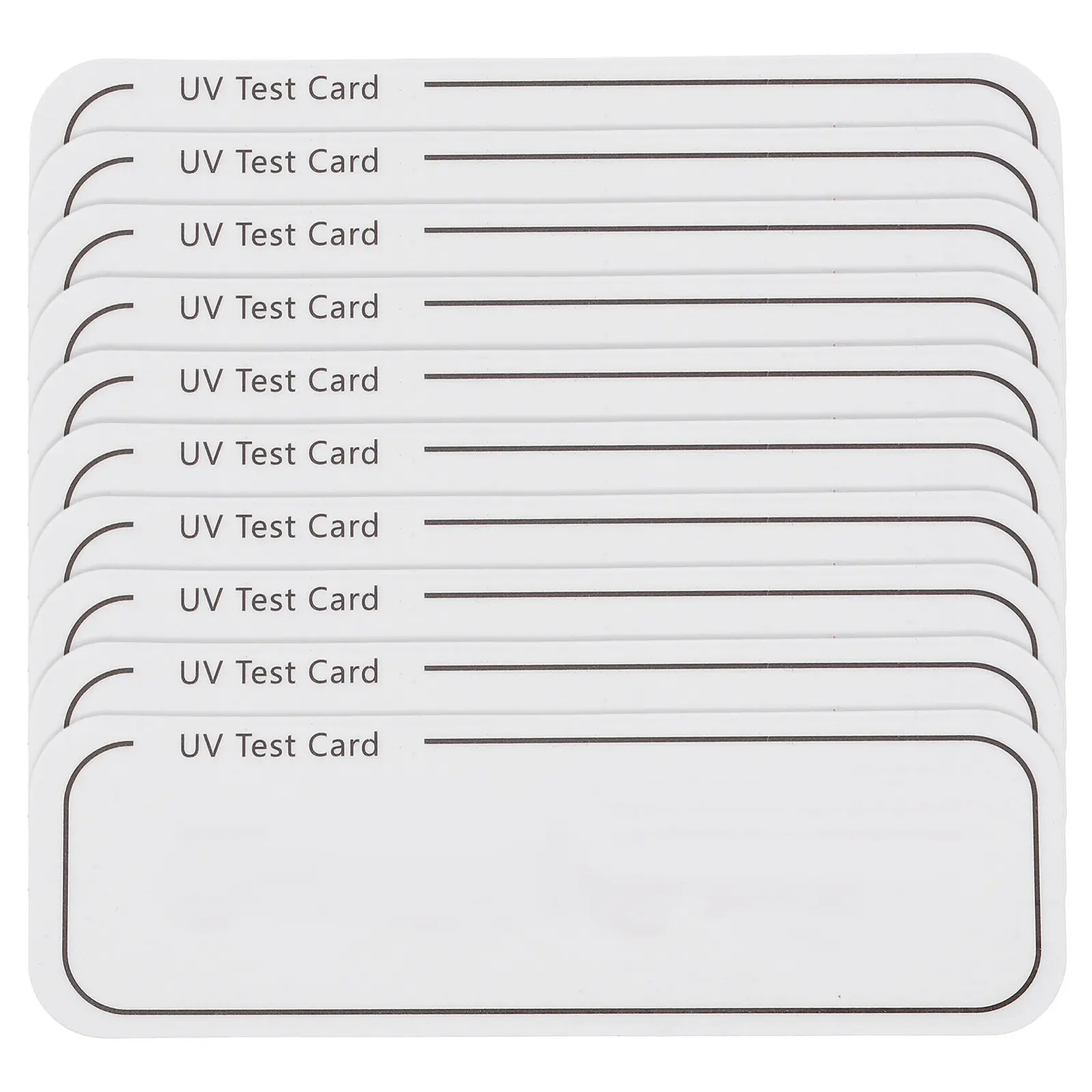 10Pcs Uv Testing Cards Uv Light Sterilizer Paper for Disinfection Cabinet Effectiveness Test Identifying Card Indicator Card