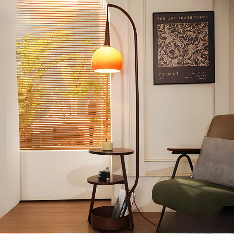 Floor lamp antique bedroom bedside table integrated shelf grapefruit lamp living room sofa atmosphere fishing lamp
Floor lamp antique bedroom bedside table integrated shelf grapefruit lamp living room sofa atmosphere fishing lamp