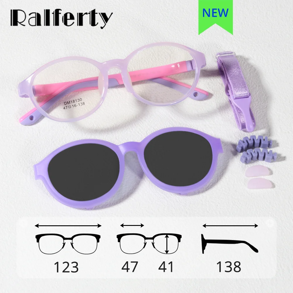 Ralferty 2 in 1 Clip On Glasses Kids Polarized Flexible Children's Sun Glasses Anti-glare Round uv400 Sunglasses for Baby Oculos
Ralferty 2 in 1 Clip On Glasses Kids Polarized Flexible Children's Sun Glasses Anti-glare Round uv400 Sunglasses for Baby Oculos