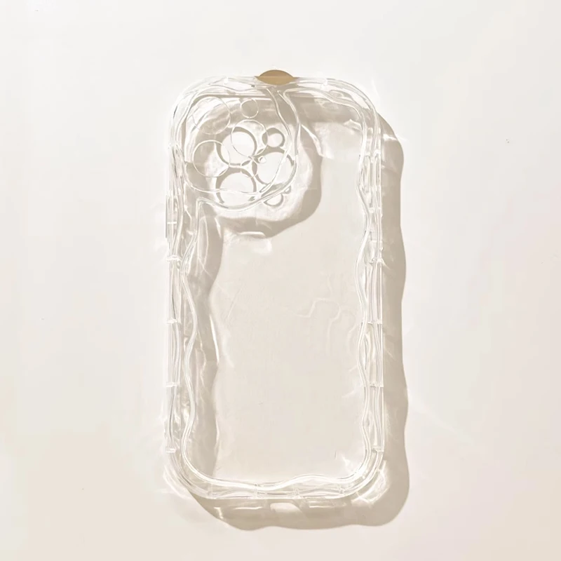 Luxury Wavy Cream Clear Phone Case For iPhone 16 15 14 13 12 11 Plus XR 7 8 Mini Pro Max Silicone Transparent Soft Back Cover
Luxury Wavy Cream Clear Phone Case For iPhone 16 15 14 13 12 11 Plus XR 7 8 Mini Pro Max Silicone Transparent Soft Back Cover 