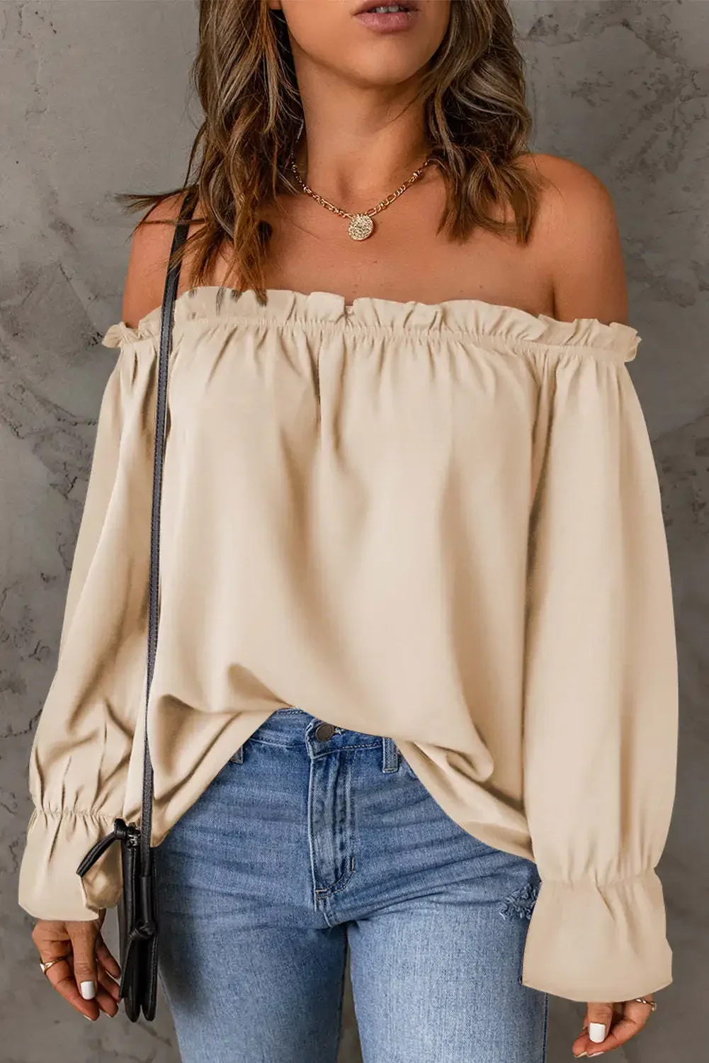 Spring Summer Fashion New Solid Color Top Office Lady Slash Neck Chiffon Long Sleeved Shirt Casual Loose Off-shoulder Women Top
Spring Summer Fashion New Solid Color Top Office Lady Slash Neck Chiffon Long Sleeved Shirt Casual Loose Off-shoulder Women Top
