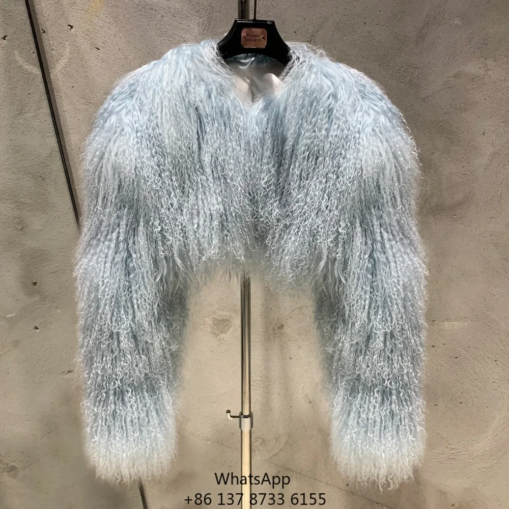 New Arrival Woman Sheep Fur Custom Luxury Clothing Fur Womens Mongolian Fur Coat Crop
New Arrival Woman Sheep Fur Custom Luxury Clothing Fur Womens Mongolian Fur Coat Crop