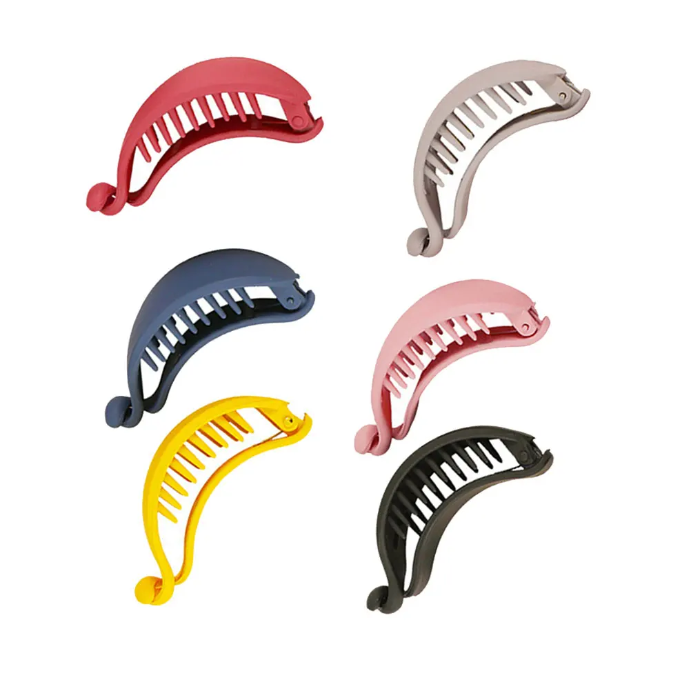 6pcs Banana Clips C y Color Rounded Teeth Firm Structure Easy Hair Styling Accessories Claw Clips For Women Daily Party Use
6pcs Banana Clips C y Color Rounded Teeth Firm Structure Easy Hair Styling Accessories Claw Clips For Women Daily Party Use