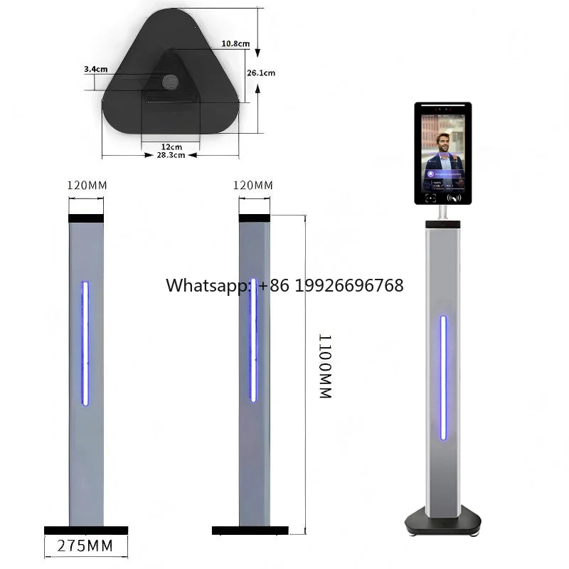 Floor Stand Clounm for Biometric Face Recognition Access Control Terminal/Alcohol test Device/palm Vein Recognition Terminal
Floor Stand Clounm for Biometric Face Recognition Access Control Terminal/Alcohol test Device/palm Vein Recognition Terminal