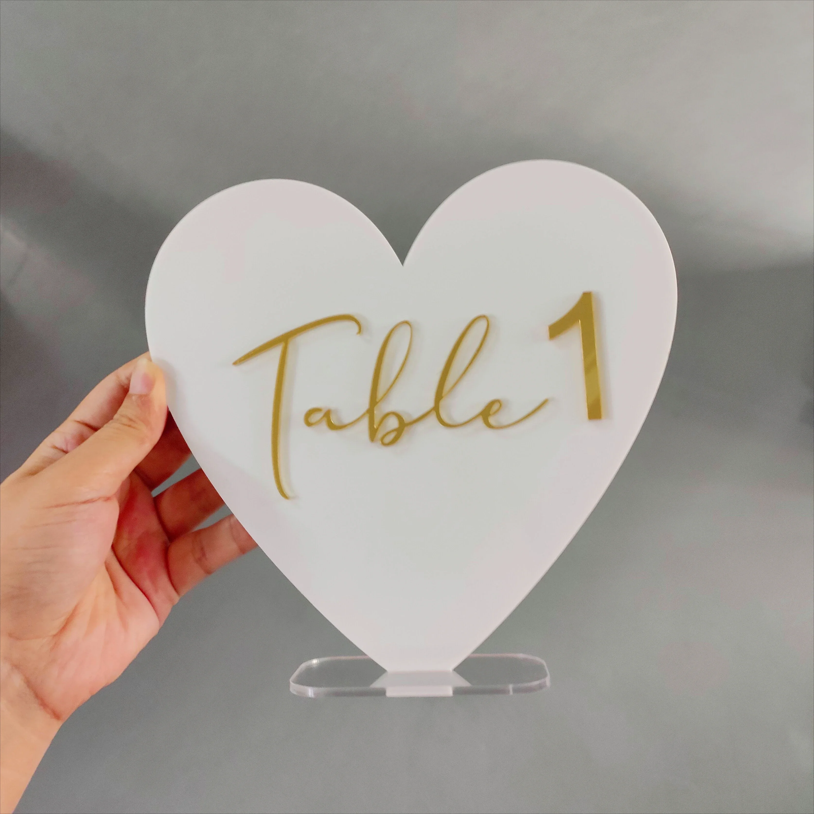 Acrylic Heart Table Numbers for Wedding Bridal Shower Table Numbers Heart Shaped Ornaments Decorative Place Cards
Acrylic Heart Table Numbers for Wedding Bridal Shower Table Numbers Heart Shaped Ornaments Decorative Place Cards