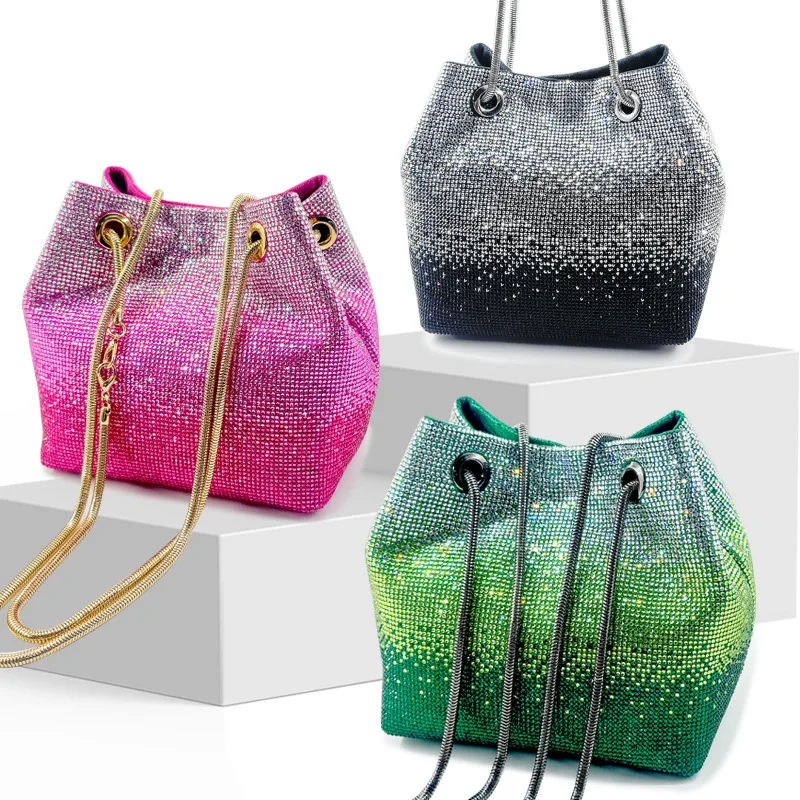 Wedding Dinner Bag Crystal Hot Diamond Women's Shoulder Evening Bag
Wedding Dinner Bag Crystal Hot Diamond Women's Shoulder Evening Bag