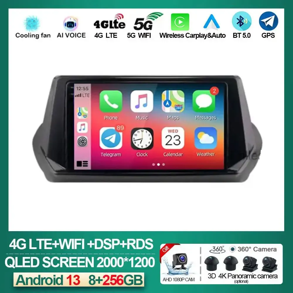 Car Stereo Android 14 for Peugeot 2008 208 2019 - 2020 2 Din Car Radio Multimedia Player Navigation GPS WIFI Head Unit Autoradio
Car Stereo Android 14 for Peugeot 2008 208 2019 - 2020 2 Din Car Radio Multimedia Player Navigation GPS WIFI Head Unit Autoradio